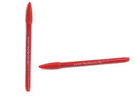 Safety Skin Tattoo Accessories , 16.5 CM Red Eyebrow Skin Marker Pen With FC