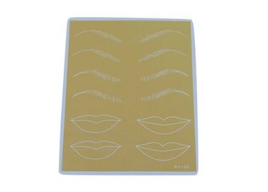 Non - Toxic Permanent Makeup Practice Skin Training , Rubber Practice Pad