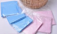 Pink Blue Anti - Fouling Oil Disposable Plastic Bibs Apron For Medical Devices