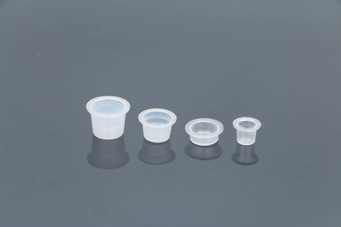Plastic Disposable Permanent Makeup Ink Cup / Tattoo Ink Cups With 4 Sizes