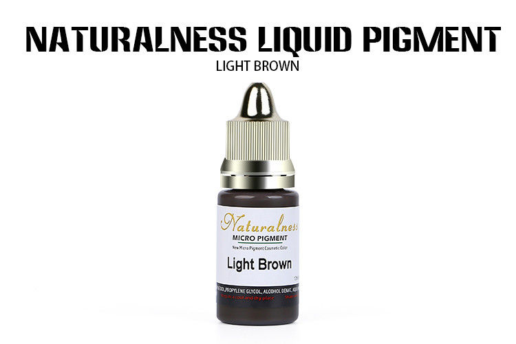 Natural Permanent Makeup Pigments Light Brown Colors Liquid Cosmetic Micropigmentation