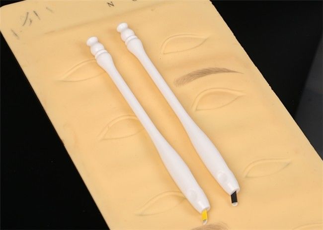 3D Eyebrows Semi Permanent Makeup Tools Microshading Pen #14 Blade To Modify Holding posture