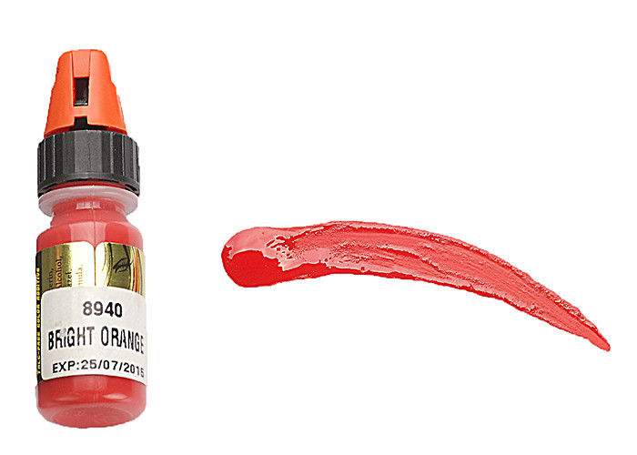 Sterile Orange Permanent Makeup Pigments , Permanent Cosmetic Pigments
