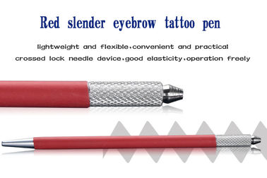 21 Pin Blade Eyebrow Microblading Tool Red Handpiece