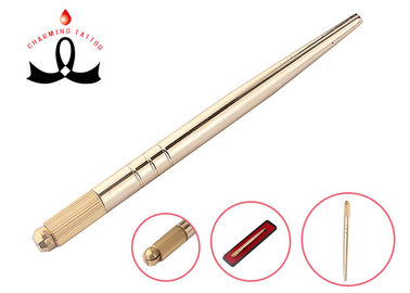Golden Eyebrow Microblading Tool Tattoo Manual Pen Microblading Hairstock